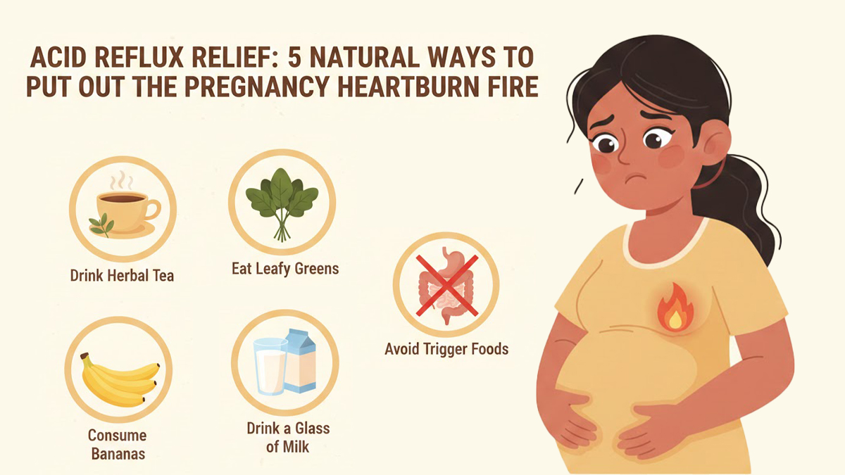 Acid Reflux Relief: 5 Natural Ways to Put Out the Pregnancy Heartburn Fire